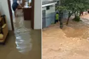 Chuva intensa causa alagamentos e resgates em São João da Boa Vista, SP