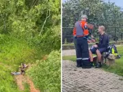 Ciclista de 62 anos é resgatado de helicóptero após se perder em trilha de mata fechada em Campinas
