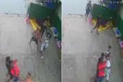 Câmeras flagram assalto violento na saída da Catraia, em Santos; um suspeito preso