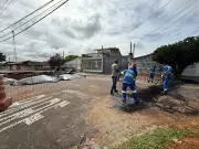 Cratera no Jardim Imperial cresce com chuva e deixa 156 desalojados em São José