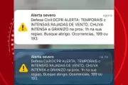 Defesa Civil emite alerta sonoro de tempestade em Londrina e Ibiporã no Paraná