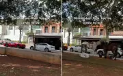 Ferrari e cavalos em bar de Goiânia viralizam na web com cena inusitada