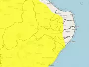 Inmet emite alerta amarelo para chuvas intensas no interior de Pernambuco