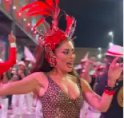 Juliana Paes celebra título de rainha de bateria da Viradouro após 17 anos