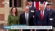 Keir Starmer e Donald Trump discutem paz na Ucrânia e programa nuclear iraniano em ligação