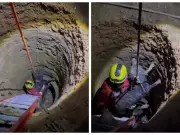 Labrador é resgatado de cisterna de 7 metros em zona rural de Rio Pardo de Minas