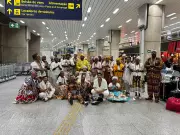 Lideranças do Bembé do Mercado chegam ao Rio para desfile histórico na Beija-Flor