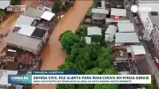 Mortes por chuvas em Minas Gerais sobem para 58, alerta Defesa Civil
