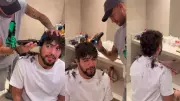 Neymar corta cabelo de Nattan, atração do carnaval de BH, em momento viral