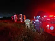 Ônibus Interestadual Tombado na Bahia Deixa Mais de 10 Feridos em Acidente Grave