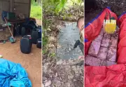 Operação policial no Tocantins busca dois suspeitos após apreensão de 500 kg de cocaína