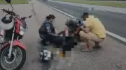 Passageiro assume controle de moto após motociclista passar mal em rodovia de Jundiaí