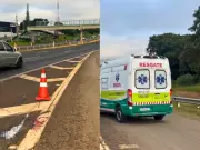 Pedestre em estado grave após ser atropelado por ciclista na SP-310 em São Carlos