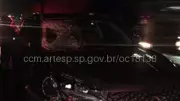 Pedestre morre atropelado na Rodovia dos Bandeirantes em Jundiaí; impacto abre buraco no parabrisa