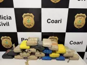 Polícia apreende 22 kg de maconha skank escondidos em caixa de bananas no porto de Coari, AM