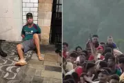 Suspeito de disparos em pancadão de Carnaval em Santos destrói celular ao ser preso