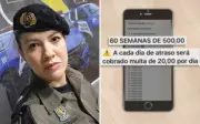 Tenente da PM é investigada por agiotagem e ameaças a manicure em Goiás