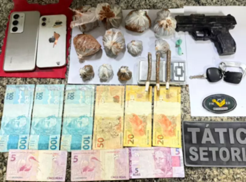 Empresário de 18 anos tenta atropelar PM e é preso com drogas e simulacro em Boa Vista