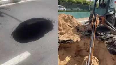 Buraco interdita trecho da Avenida Jóquei Clube em Teresina; reparo sem previsão