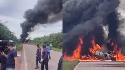 Caminhão-tanque explode em acidente e interdita rodovia PA-2457 no Pará