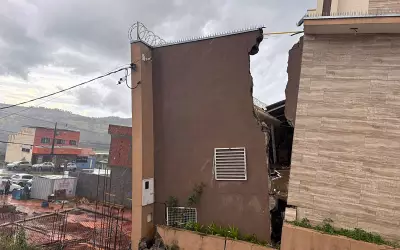 Casa desaba parcialmente em Varginha após estalos e movimentações estranhas