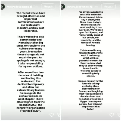 Chef René Redzepi deixa Noma após denúncias de agressões e humilhações a funcionários