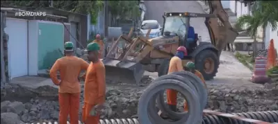 Cratera em ponte de João Pessoa: obras de recuperação seguem após fortes chuvas