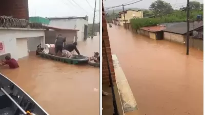 Enchente causa estragos em Espinosa e município decreta situação de emergência