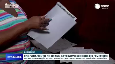 Endividamento no Brasil atinge novo recorde histórico em fevereiro, aponta CNC