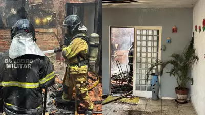 Incêndio consome residência na Zona Sul de Teresina e destrói móveis; bombeiros agiram rapidamente