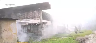 Incêndio destrói galpão do antigo mercado modelo no Varadouro, em João Pessoa