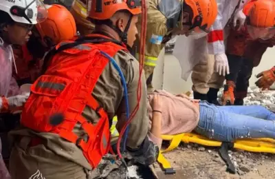 Laje de restaurante desaba durante chuvas em Cabo Frio e deixa mulher soterrada em estado grave