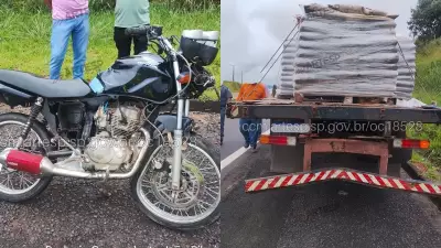 Motociclista morre em colisão com caminhão na SP-294 em Vera Cruz, São Paulo