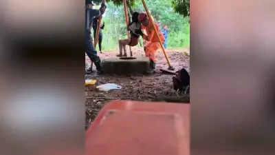 Mulher de 40 anos é resgatada por bombeiros após cair em cisterna de 12 metros em Minas Gerais