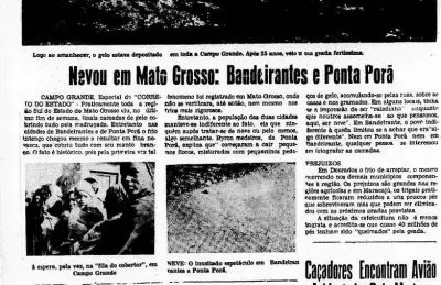 Neve em Mato Grosso: o histórico fenômeno de 1975 que surpreendeu o estado