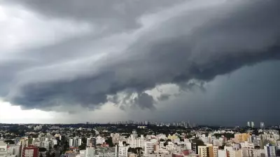 Paraná em alerta: 291 cidades sob risco de tempestades com granizo e ventos de 100 km/h
