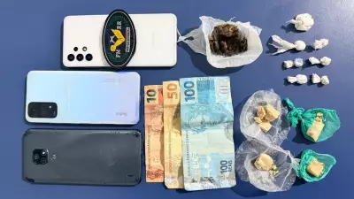 Três jovens são presos com drogas e dinheiro em praça de Boa Vista