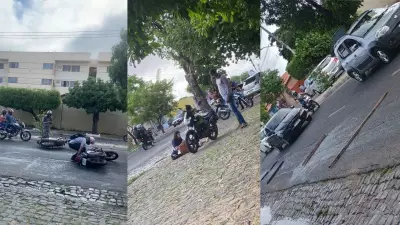 Vazamento de óleo na Avenida Centenário causa quedas de motociclistas e congestionamento em Teresina
