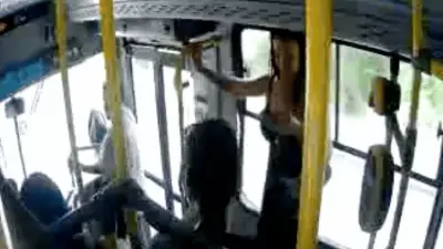 Vídeo revela queda fatal de passageira de ônibus em São Sebastião; jovem deixa dois filhos
