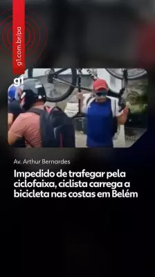 Vídeos viralizam ao mostrar desrespeito no trânsito de Belém e reação de ciclistas e pedestres