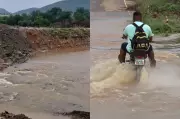 Barragem cede e rio cobre estrada após chuvas intensas em Betânia do Piauí