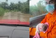 Bebê nasce em estrada alagada antes da chegada dos bombeiros em Miranda, MS