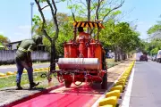 Boa Vista revitaliza ciclovias com pintura que segue normas de trânsito e aumenta segurança
