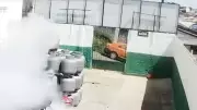 Botijão de gás vaza e causa explosão com pânico em Colombo, no Paraná