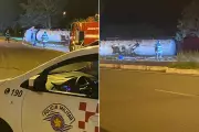 Caminhão-tanque com etanol tomba em rodovia de Teodoro Sampaio e motorista é socorrido