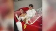 Charles Leclerc se casa em Mônaco e celebra com passeio em Ferrari de 30 milhões de euros