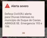 Chuva intensa atinge Grande Rio neste sábado com alagamentos e alerta da Defesa Civil
