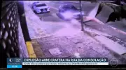 Cratera misteriosa na Rua da Consolação após explosão de 20 horas intriga São Paulo