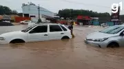 Cuiabá registra 104 pontos de alagamento após fortes chuvas; capital segue em alerta laranja