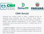 Detran-PR adia lista de aprovados do CNH Social devido ao alto volume de inscrições